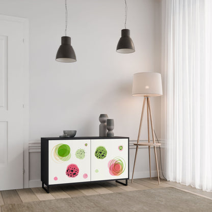 Credenza a 2 ante COLORFUL COSMOS in finitura nera