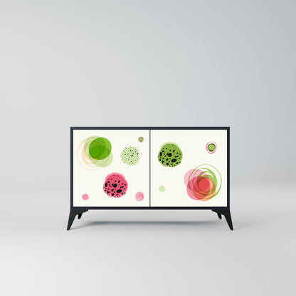 Credenza a 2 ante COLORFUL COSMOS in finitura nera