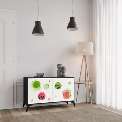 Credenza a 2 ante COLORFUL COSMOS in finitura nera