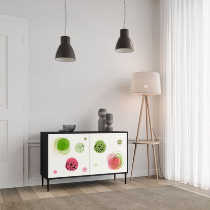 Credenza a 2 ante COLORFUL COSMOS in finitura nera