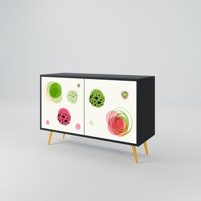 Credenza a 2 ante COLORFUL COSMOS in finitura nera