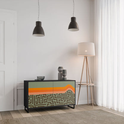 Credenza a 2 ante SIMPLE SOLUTIONS in finitura nera