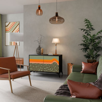 Credenza a 2 ante SIMPLE SOLUTIONS in finitura nera