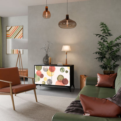 Credenza FLEETING HAPPINESS a 2 ante in finitura nera