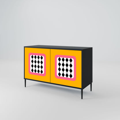Credenza a 2 ante TEARS IN HEAVEN in finitura nera