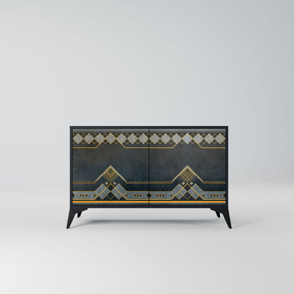 ROYAL ORDINARINESS 2-Door Sideboard in Black Finish