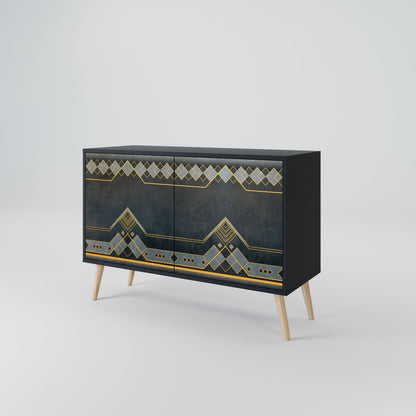 ROYAL ORDINARINESS 2-Door Sideboard in Black Finish