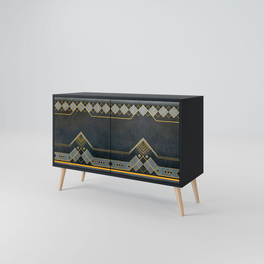 Credenza a 2 ante ROYAL ORDINARINESS in finitura nera