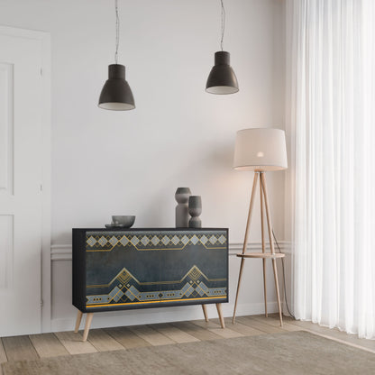 ROYAL ORDINARINESS 2-Door Sideboard in Black Finish