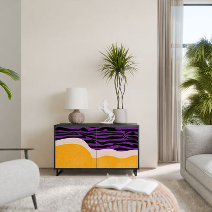Credenza INDEPENDENT BORDER a 2 ante in finitura nera