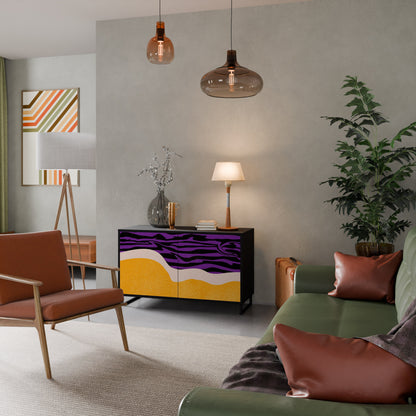 Credenza INDEPENDENT BORDER a 2 ante in finitura nera