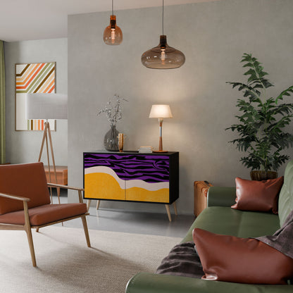 Credenza INDEPENDENT BORDER a 2 ante in finitura nera