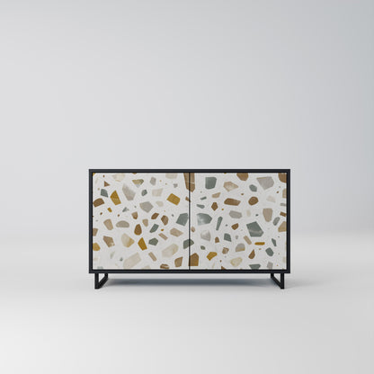 Credenza a 2 ante PIECES OF TOMORROW in finitura nera