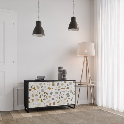 Credenza a 2 ante PIECES OF TOMORROW in finitura nera