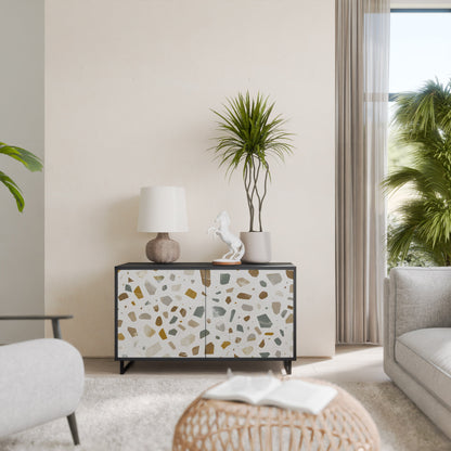 Credenza a 2 ante PIECES OF TOMORROW in finitura nera