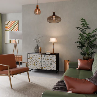 Credenza a 2 ante PIECES OF TOMORROW in finitura nera