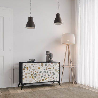 Credenza a 2 ante PIECES OF TOMORROW in finitura nera