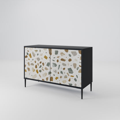 Credenza a 2 ante PIECES OF TOMORROW in finitura nera
