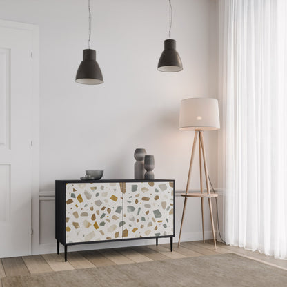 Credenza a 2 ante PIECES OF TOMORROW in finitura nera