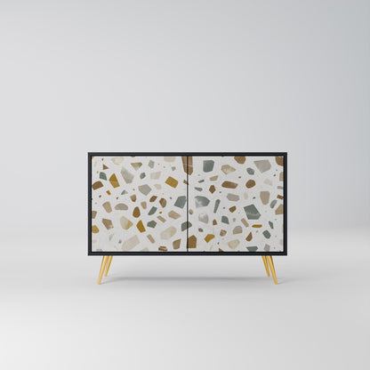 Credenza a 2 ante PIECES OF TOMORROW in finitura nera