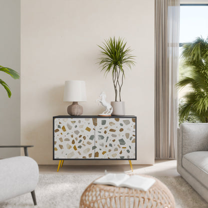 Credenza a 2 ante PIECES OF TOMORROW in finitura nera