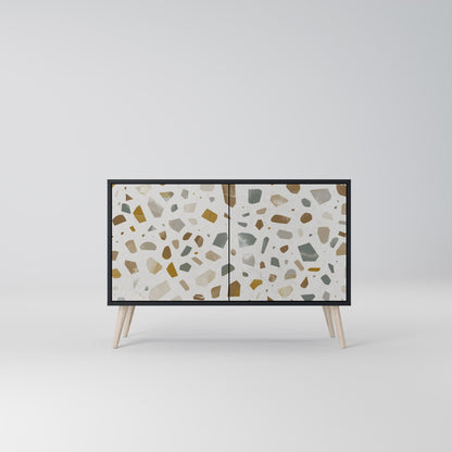 Credenza a 2 ante PIECES OF TOMORROW in finitura nera