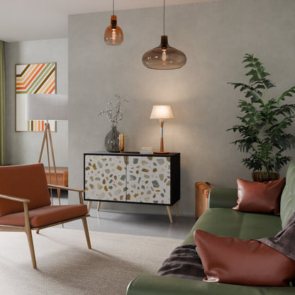 Credenza a 2 ante PIECES OF TOMORROW in finitura nera
