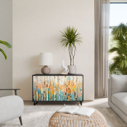 Credenza BIRCH KALEIDOSCOPE a 2 ante in finitura nera