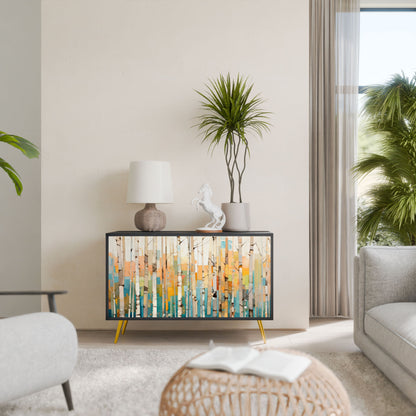 Credenza BIRCH KALEIDOSCOPE a 2 ante in finitura nera