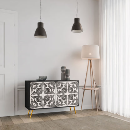 MONOCHROME NEXUS 2-Door Sideboard in Black Finish