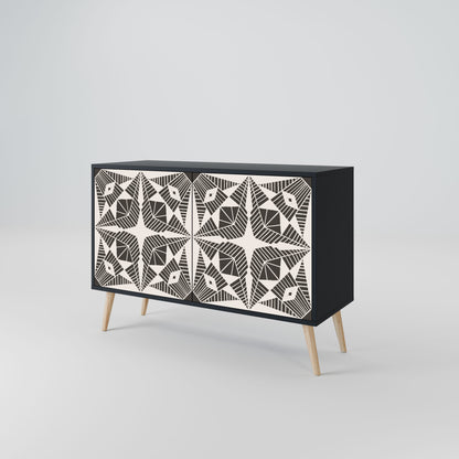 MONOCHROME NEXUS 2-Door Sideboard in Black Finish