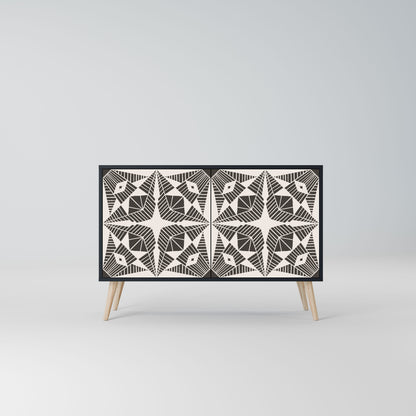 MONOCHROME NEXUS 2-Door Sideboard in Black Finish