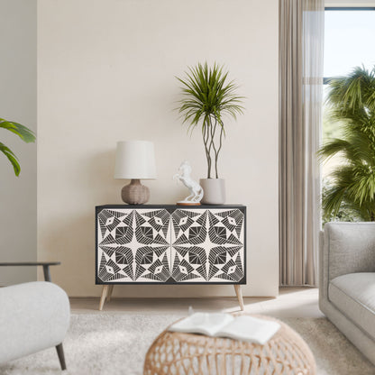 MONOCHROME NEXUS 2-Door Sideboard in Black Finish