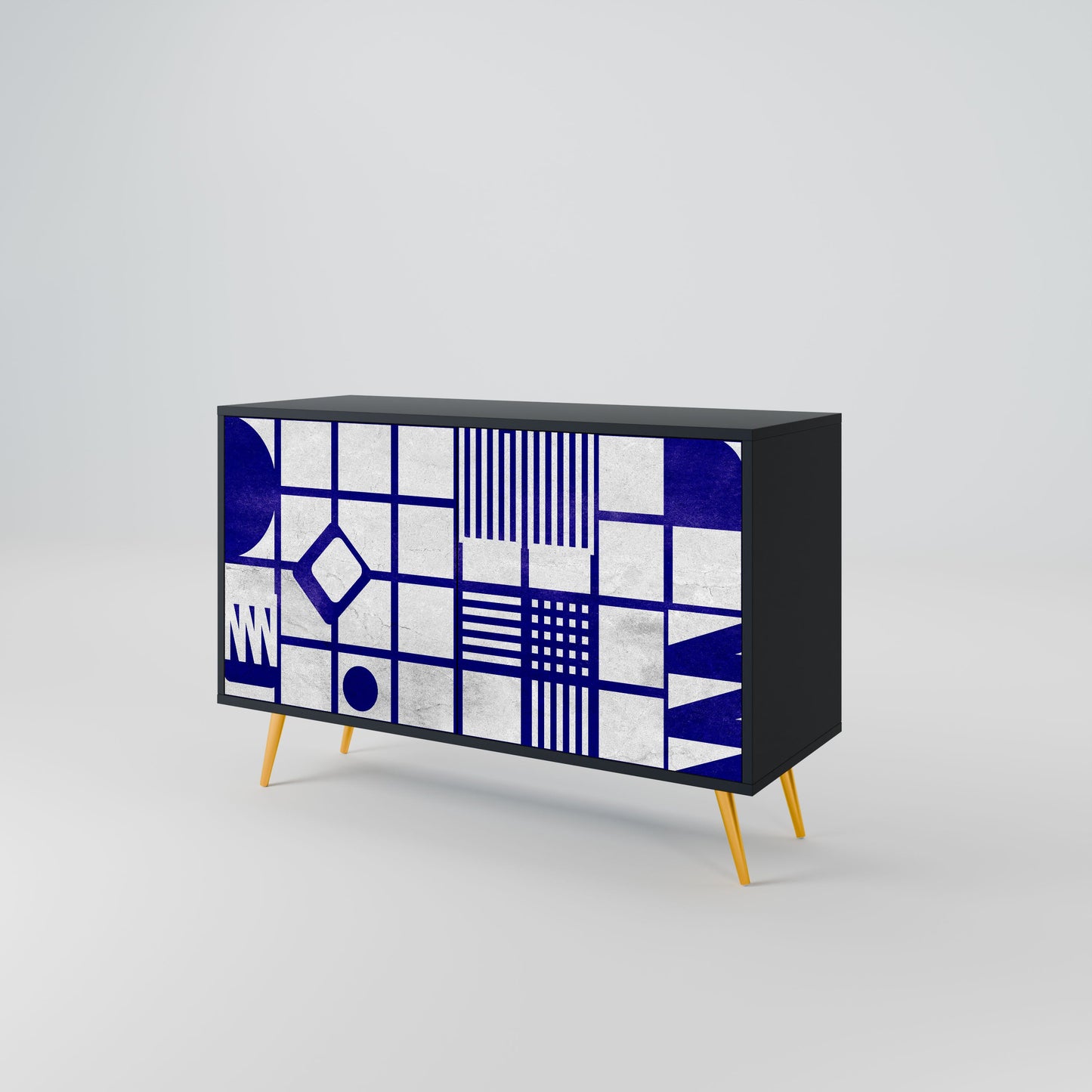 THE RIGHT PLACES 2-Door Sideboard in Black Finish