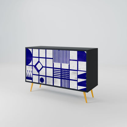 THE RIGHT PLACES 2-Door Sideboard in Black Finish