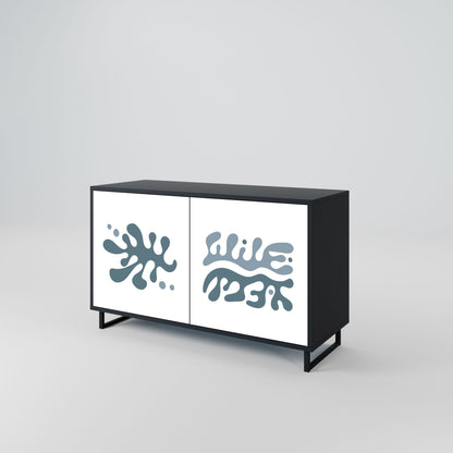 WONDERLAND VEGETATION 2-Door Sideboard in Black Finish