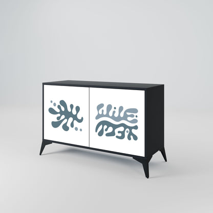 WONDERLAND VEGETATION 2-Door Sideboard in Black Finish