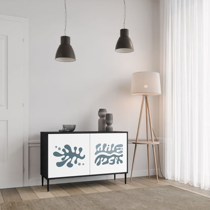 WONDERLAND VEGETATION 2-Door Sideboard in Black Finish