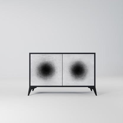 Credenza a 2 ante BLACK HOLE in finitura nera