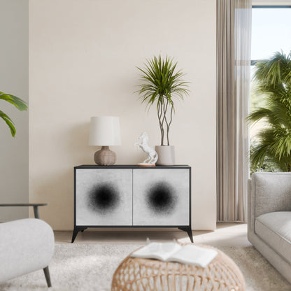 Credenza a 2 ante BLACK HOLE in finitura nera