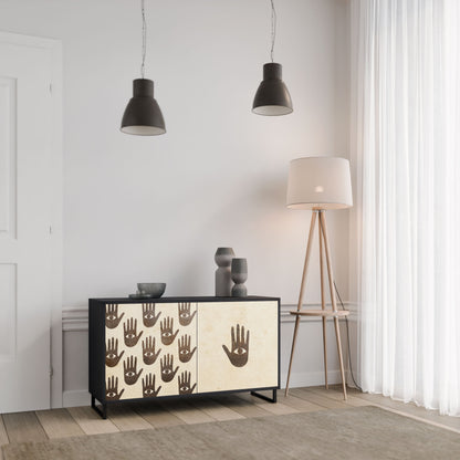 VEDI ALTRO Credenza a 2 ante in finitura nera