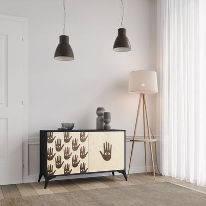 VEDI ALTRO Credenza a 2 ante in finitura nera