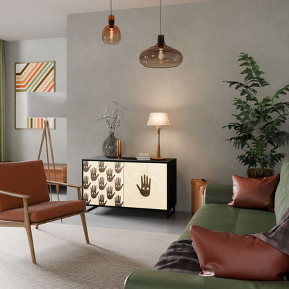 VEDI ALTRO Credenza a 2 ante in finitura nera