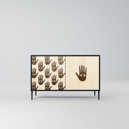 VEDI ALTRO Credenza a 2 ante in finitura nera