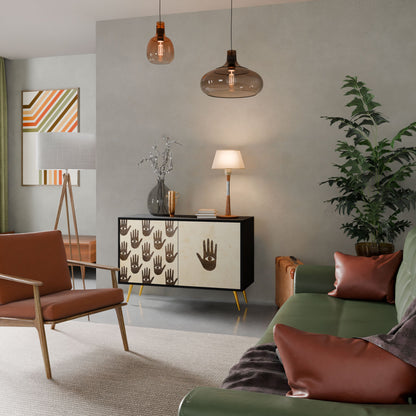 VEDI ALTRO Credenza a 2 ante in finitura nera