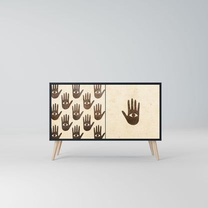 VEDI ALTRO Credenza a 2 ante in finitura nera