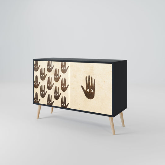 VEDI ALTRO Credenza a 2 ante in finitura nera