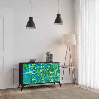 Credenza a 2 ante NOSTALGIC MEMORIES in finitura nera