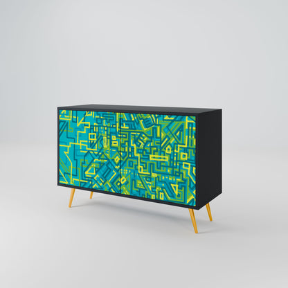 Credenza a 2 ante NOSTALGIC MEMORIES in finitura nera