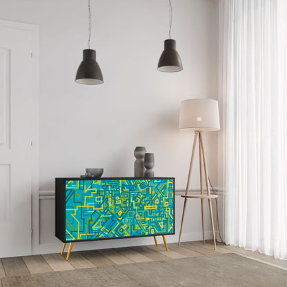 Credenza a 2 ante NOSTALGIC MEMORIES in finitura nera